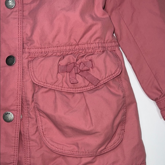 GAP Kids' Rose Twill Jacket with Hood - Picture 7 of 11